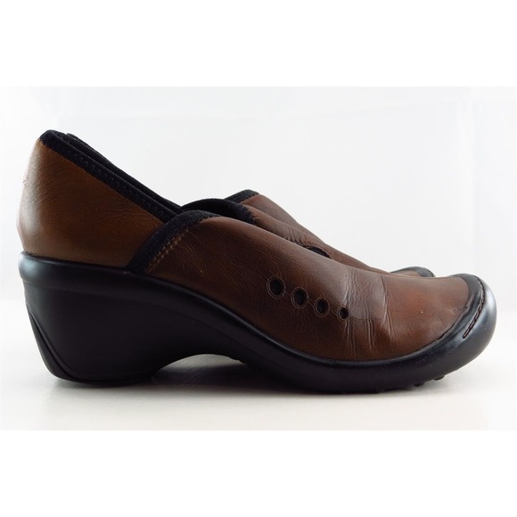 Privo by Clarks Clogs Brown Leather Women Shoes Size 6 Medium - Picture 3 of 7